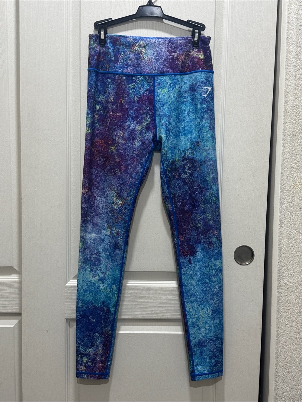 Gymshark Blue Purple Printed Leggings Size M